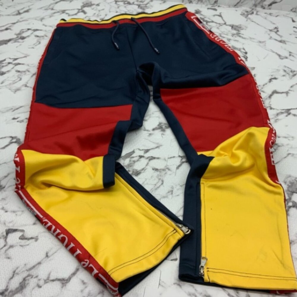 Men's Le Tigre Navy | Red | Yellow Track Pants NWT